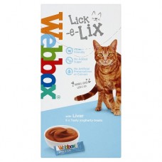 Webbox Lick-e-Lix Yoghurty Liver 10g x 5s (3 Packs), 2428 (3 Packs), cat Treats, Webbox, cat Food, catsmart, Food, Treats